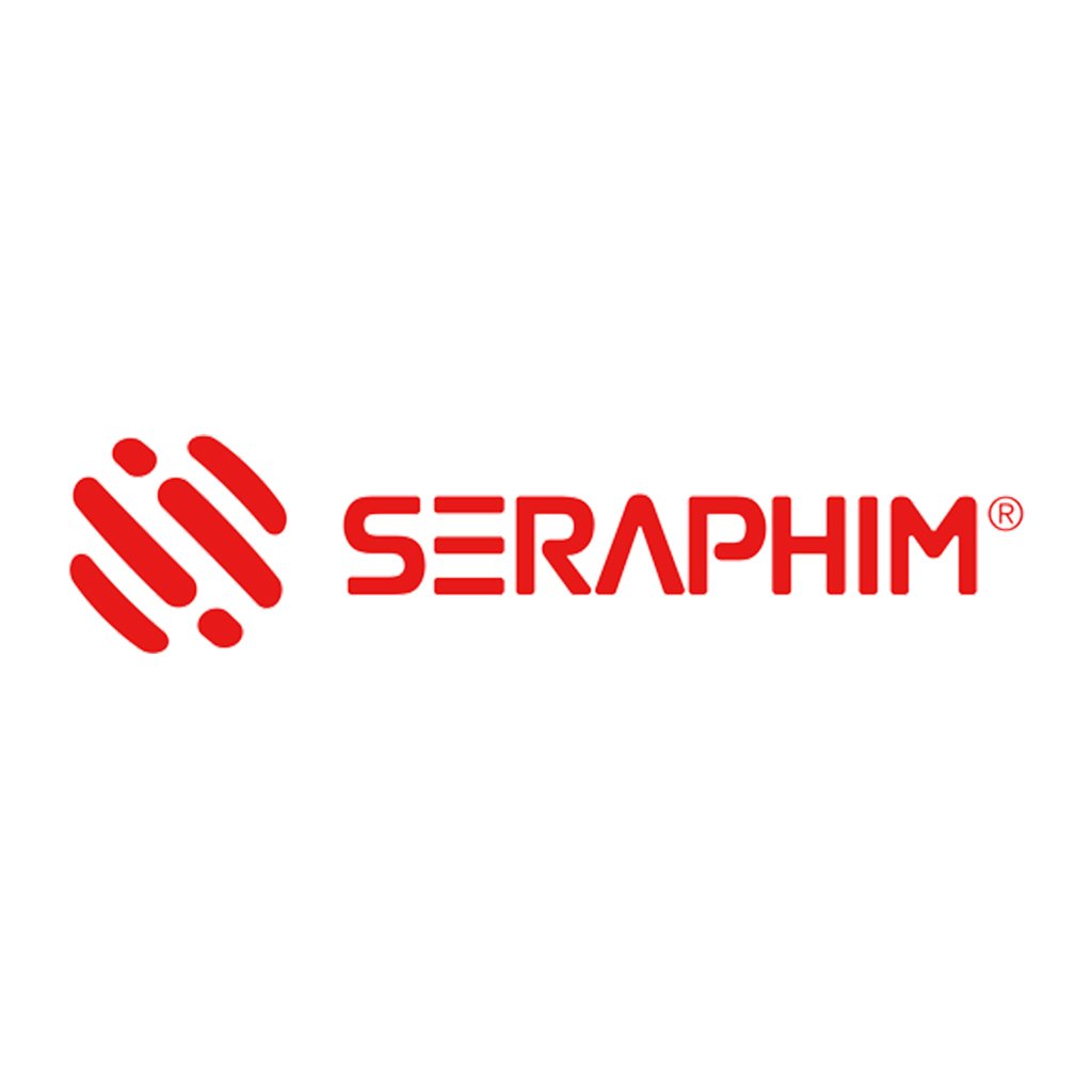 Seraphim 530W PERC Mono Solar Module SIV Series Half-cell logo on a white background representing Solar Power.